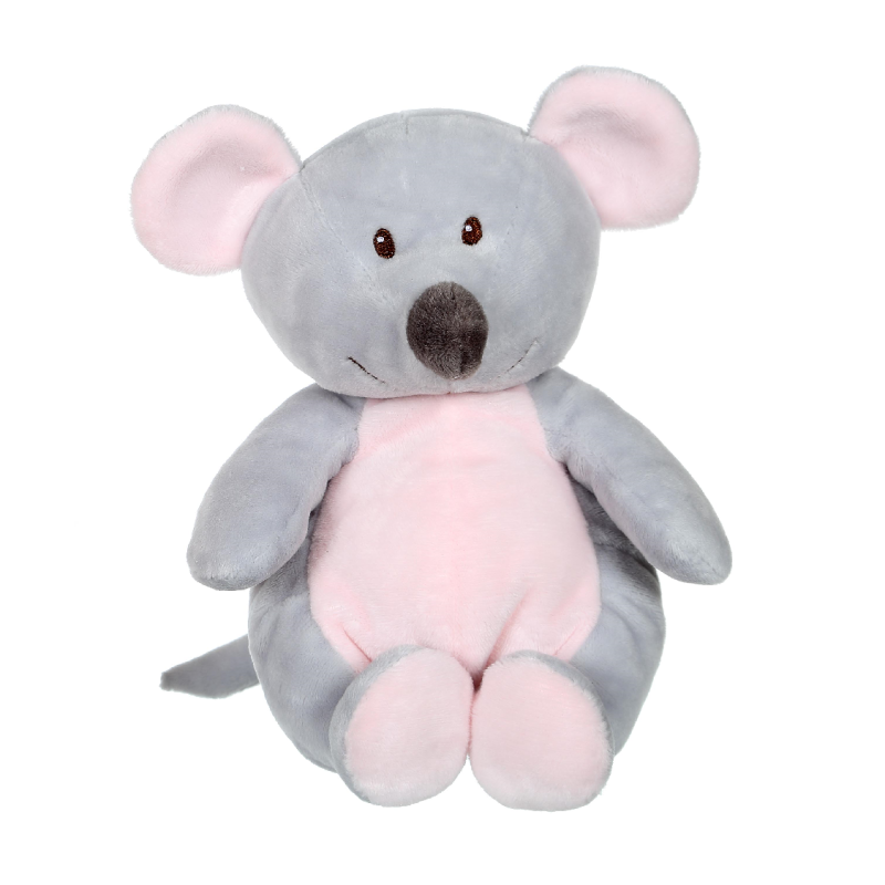 les tooodoux soft toy mouse grey pink 15 cm 